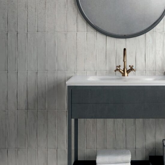 7×28 cm. Metrotiles Harlequin Grigio (~418 SEK/m²)